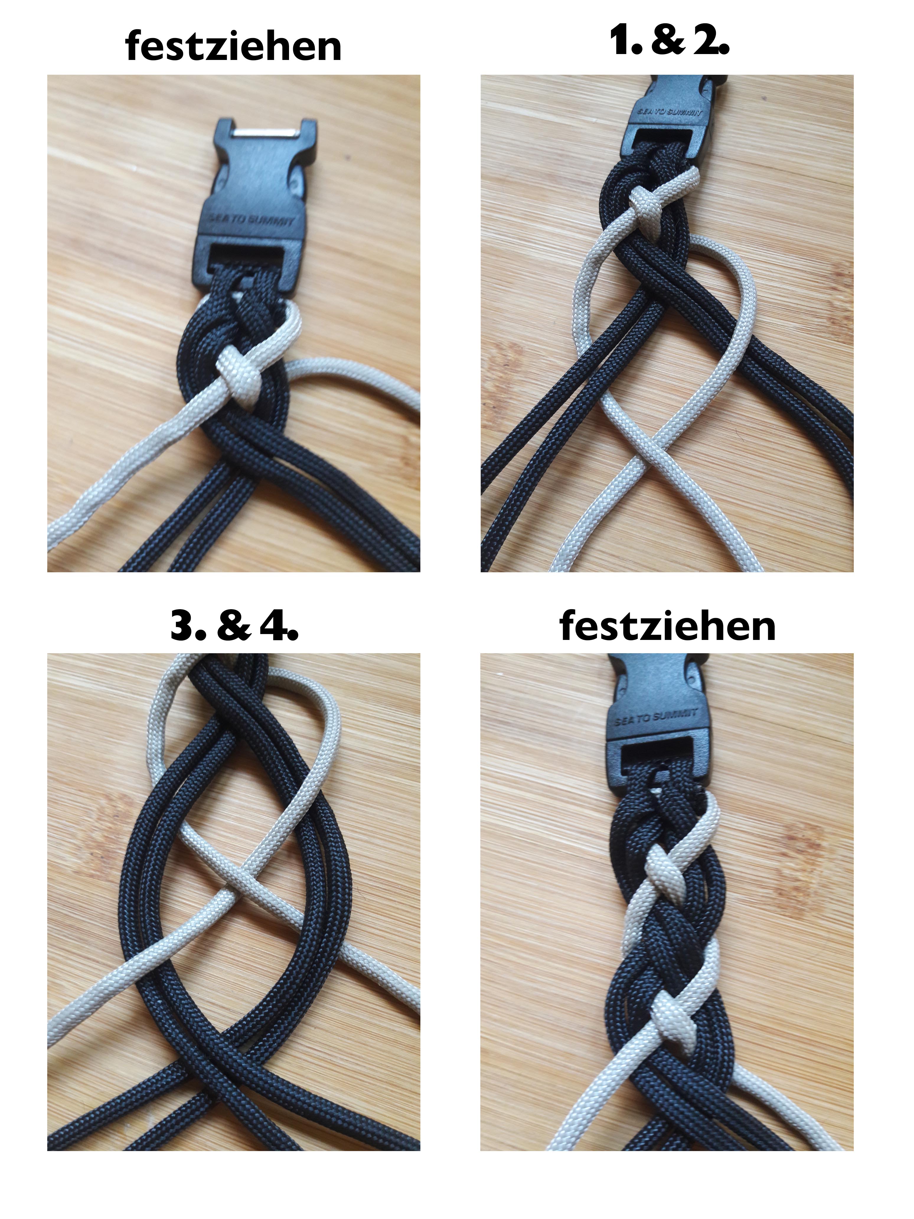 Paracord Armbänder schnell und einfach selber machen